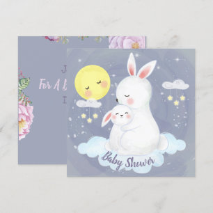 Invitation du Baby shower Bunny