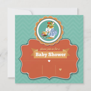 Invitation du Baby shower Bunny