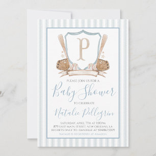 Invitation du Baby shower de baseball du sud de Pr