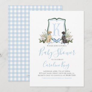 Invitation du Baby shower de Chien de Chien de Chi