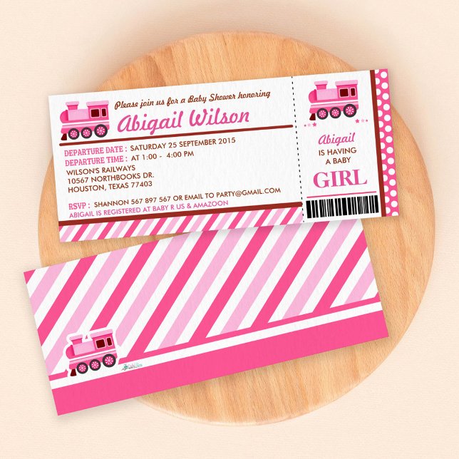 Invitation du Baby shower de la fête du passage d' (Créateur téléchargé)