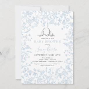 Invitation du baby shower de lapin de la Chinoiser
