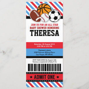 Invitation du Baby shower de pass pour tous les bi