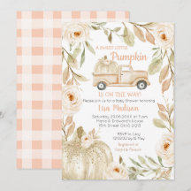 Invitation du Baby shower de pêche du camion de pê