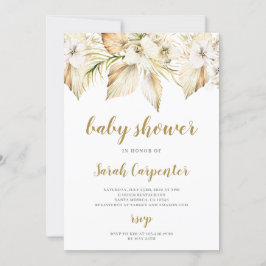 Invitation du Baby shower du désert de Boho