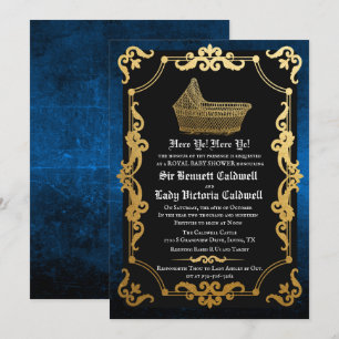 Invitation du Baby shower goth de la Renaissance m