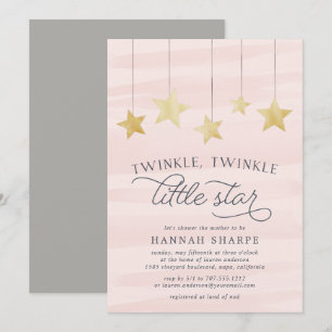 Invitation du Baby shower Little Star   Brouiller