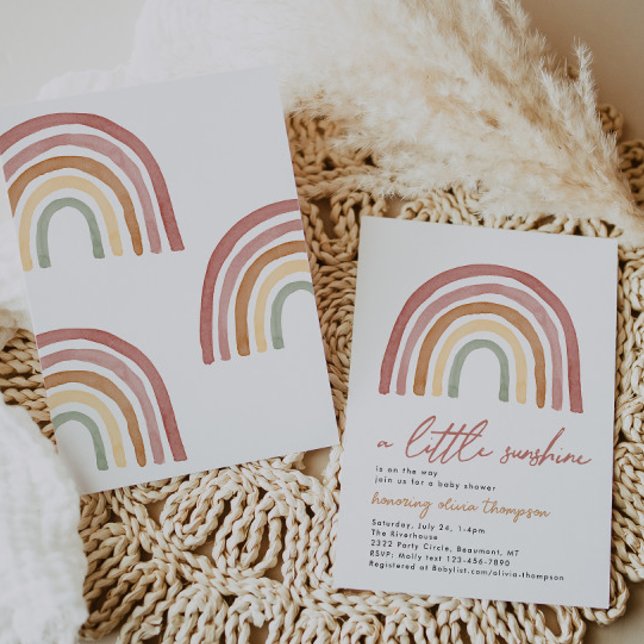 Invitation du Baby shower Little Sunshine (Créateur téléchargé)