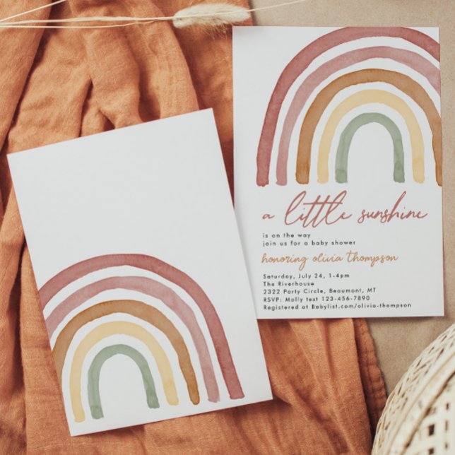 Invitation du Baby shower Little Sunshine (Créateur téléchargé)