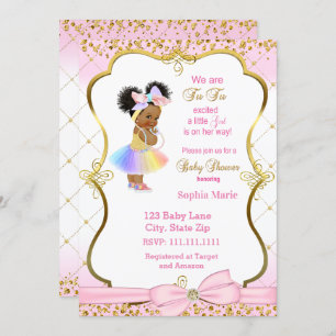 Invitation du baby shower princesse