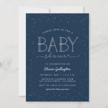 Invitation du baby shower Star