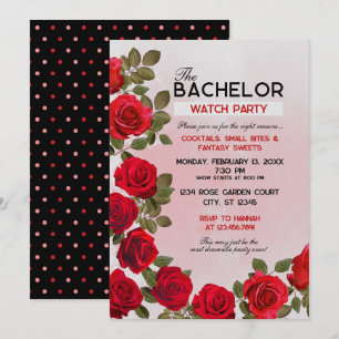 Invitation du Bachelor Watch Party, Taille : 5" x 