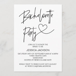Invitation du Bachelorette Party Hen's Night Invit