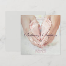 Invitation du baptême de la photo