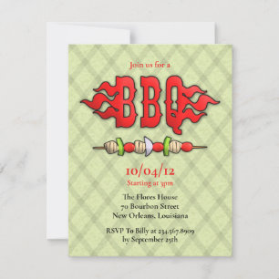 Invitation du barbecue