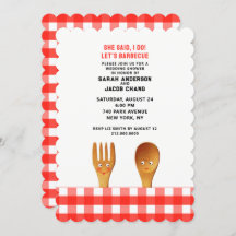 Invitation du barbecue wedding shower