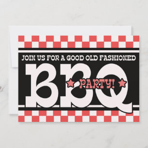 Invitation du Barbeque Party