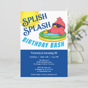 Invitation du Bash Party Anniversaire
