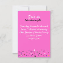 Invitation du Bat mitzvah Abstact Tree of Life