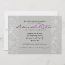 Invitation du Bat mitzvah de la barre d'ARBRE STAR