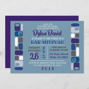 Invitation du Bat mitzvah de la barre MOD SO