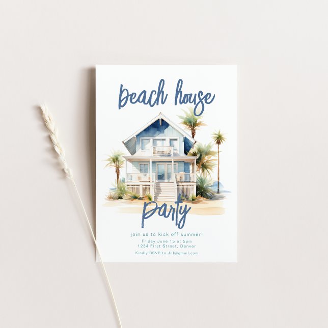 Invitation du Beach House Party (Créateur téléchargé)