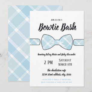 Invitation du bébé Bowtie Bash du Sud