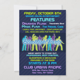 Invitation du Blacklight Party