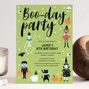 Invitation du Boo-day Party d'Halloween