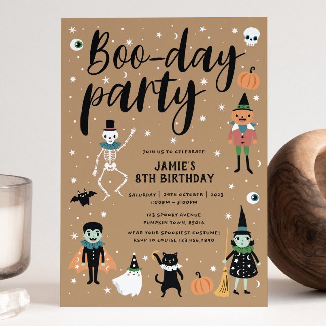 Invitation du Boo-day Party d'Halloween (Créateur téléchargé)