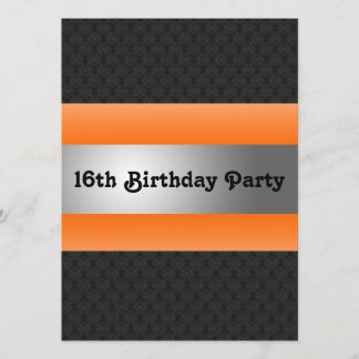 Invitation du Boy's 16th Birthday Party