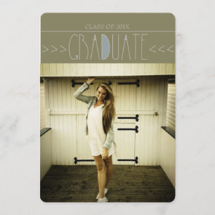 Invitation du Cercle de graduation Boho moderne