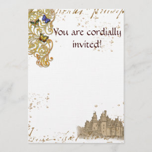 Invitation du château de Fairy Tale