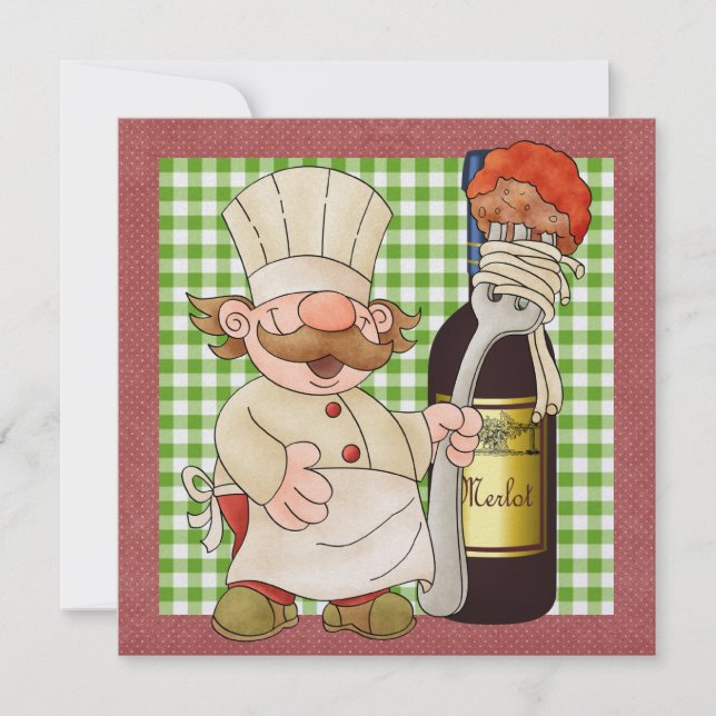 Invitation du chef heureux (Devant)