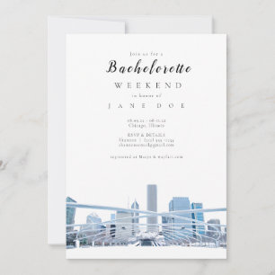Invitation du Chicago Bachelorette Party