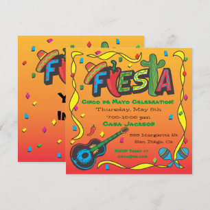 Invitation du Cinco De Mayo Fiesta