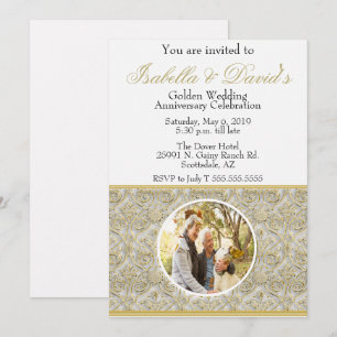 Invitation du cinquantième anniversaire de l'Maria