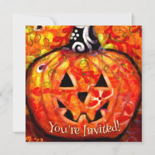 Invitation du Citrouille Jack-o'-lantern Halloween
