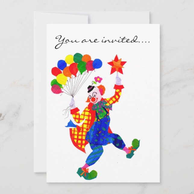 Invitation du Clown Party (Devant)