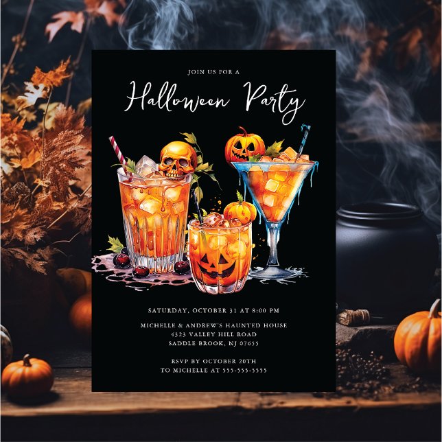 Invitation du Cocktail Halloween (Créateur téléchargé)