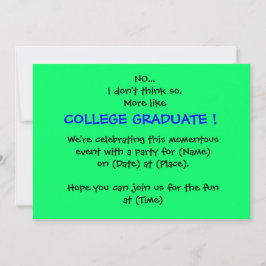 Invitation du College Graduation Party