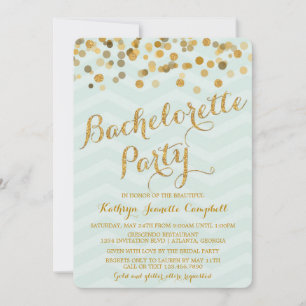Invitation du Confetti Bachelorette Party