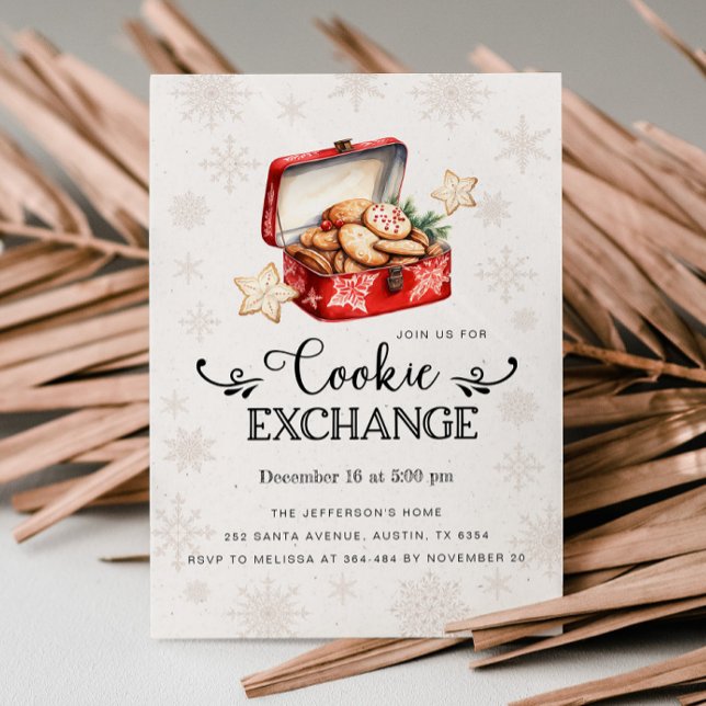 Invitation du Cookie Exchange Party, échange de co (Créateur téléchargé)