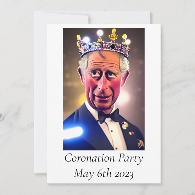 Invitation du Coronation Party (Devant)