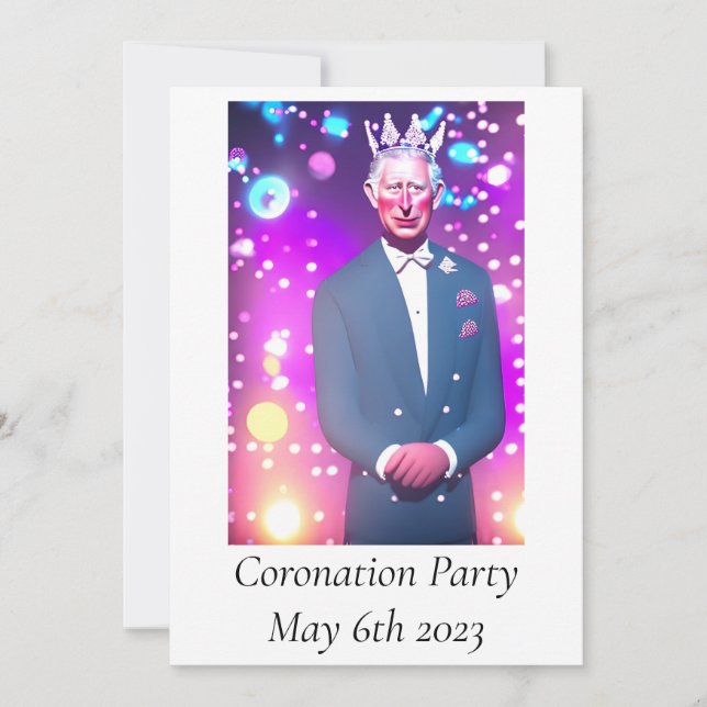 Invitation du Coronation Party (Devant)