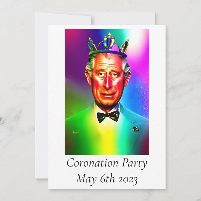 Invitation du Coronation Party (Devant)