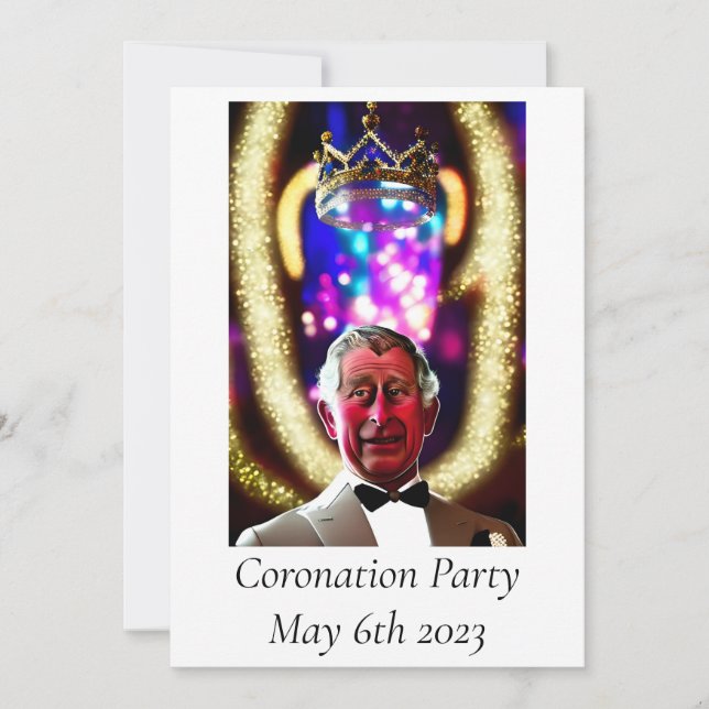 Invitation du Coronation Party (Devant)