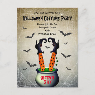 Invitation du Costume d'Halloween