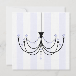 Invitation du Crystal Chandelier Party