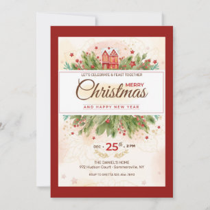 Invitation du dîner de Noël